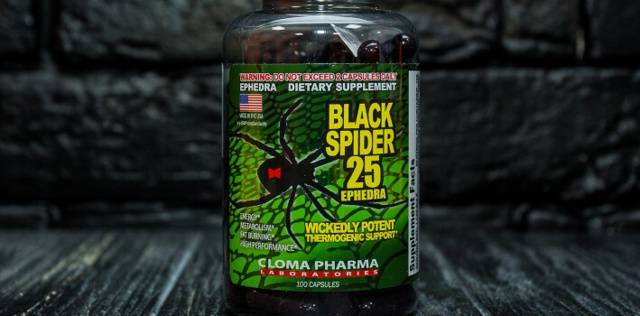 Black spider 25 ephedra