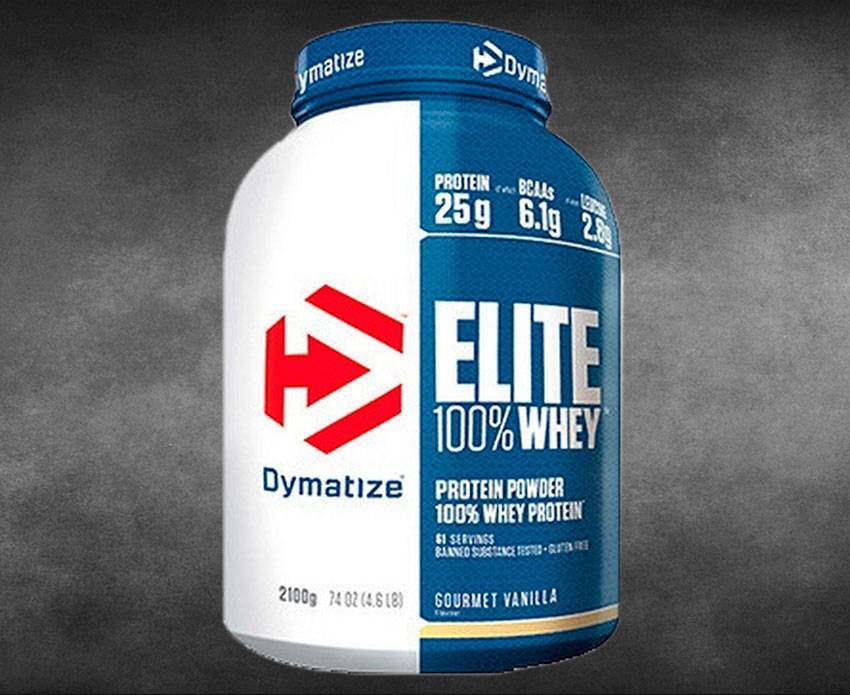 Elite 100% whey protein от dymatize nutrition