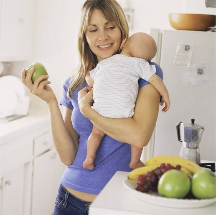 Питание кормящей матери в первый месяц после родов: рацион питания