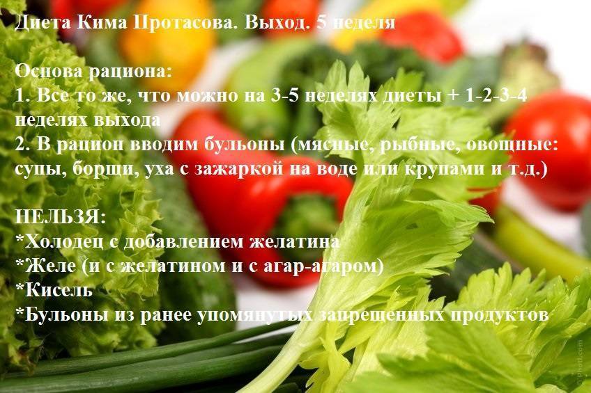 Подробное описание и меню диеты кима протасова: как добиться идеального веса, не голодая