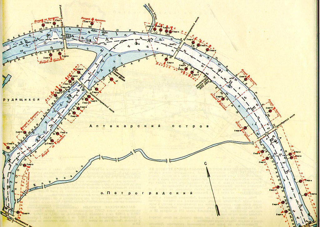 Карта глубин невы в черте города санкт петербурга