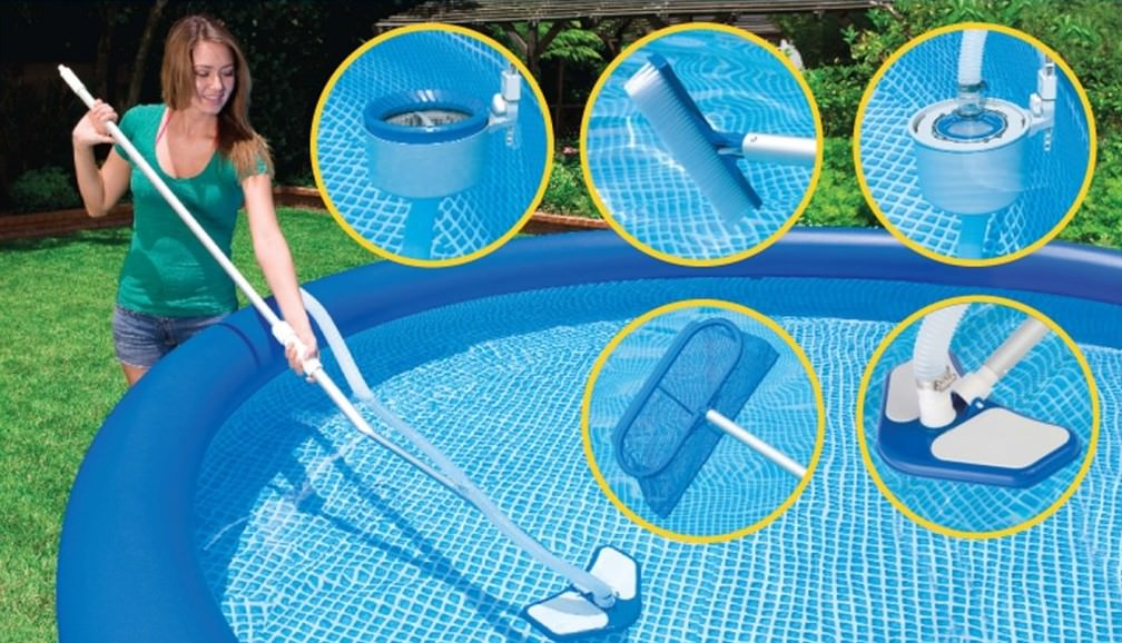 Как очистить воду в бассейне на даче? фильтр и пылесос для ухода и очистки домашнего бассейна