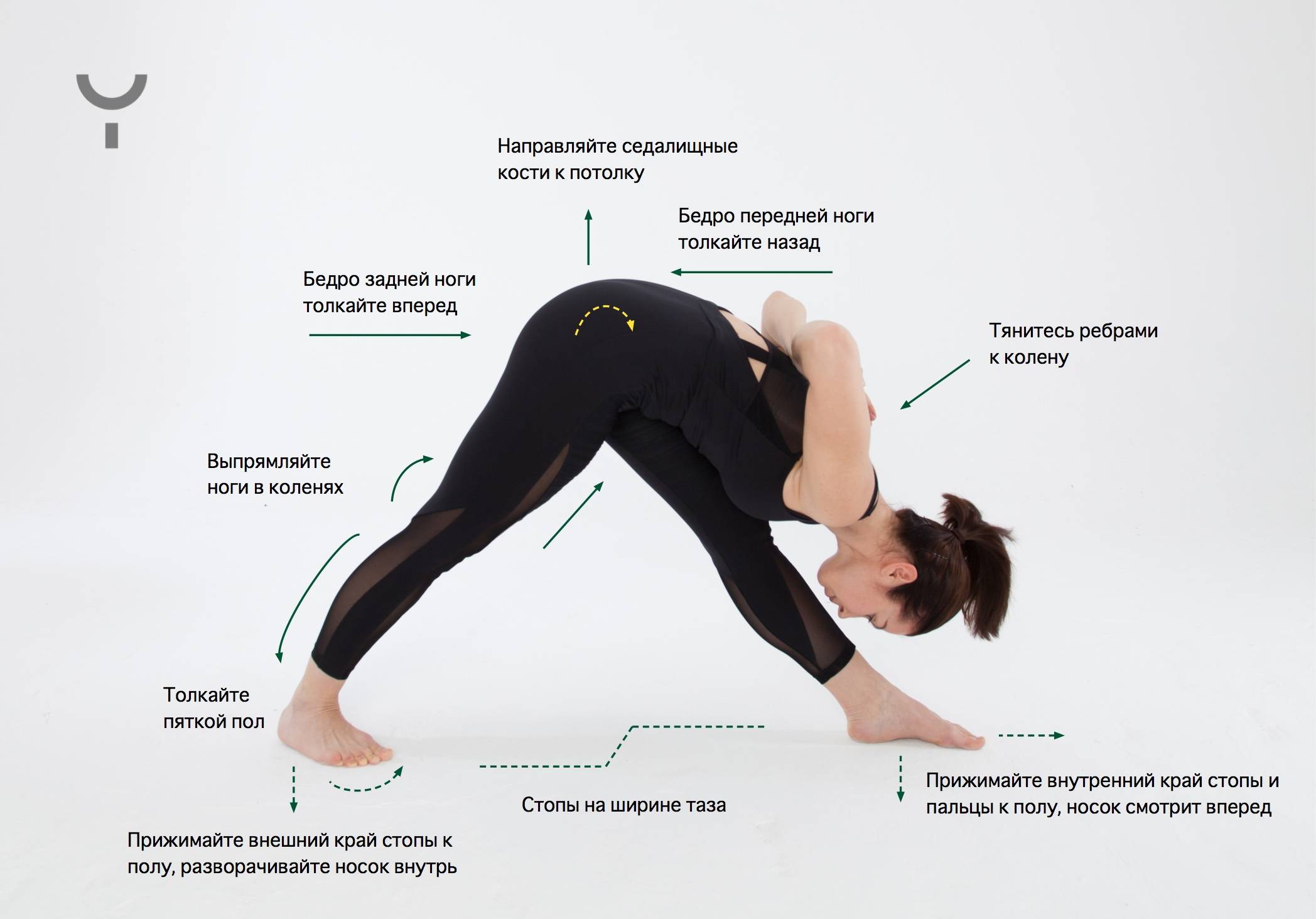 Интенсивное боковое вытяжение: практика Паршвоттанасаны в йоге