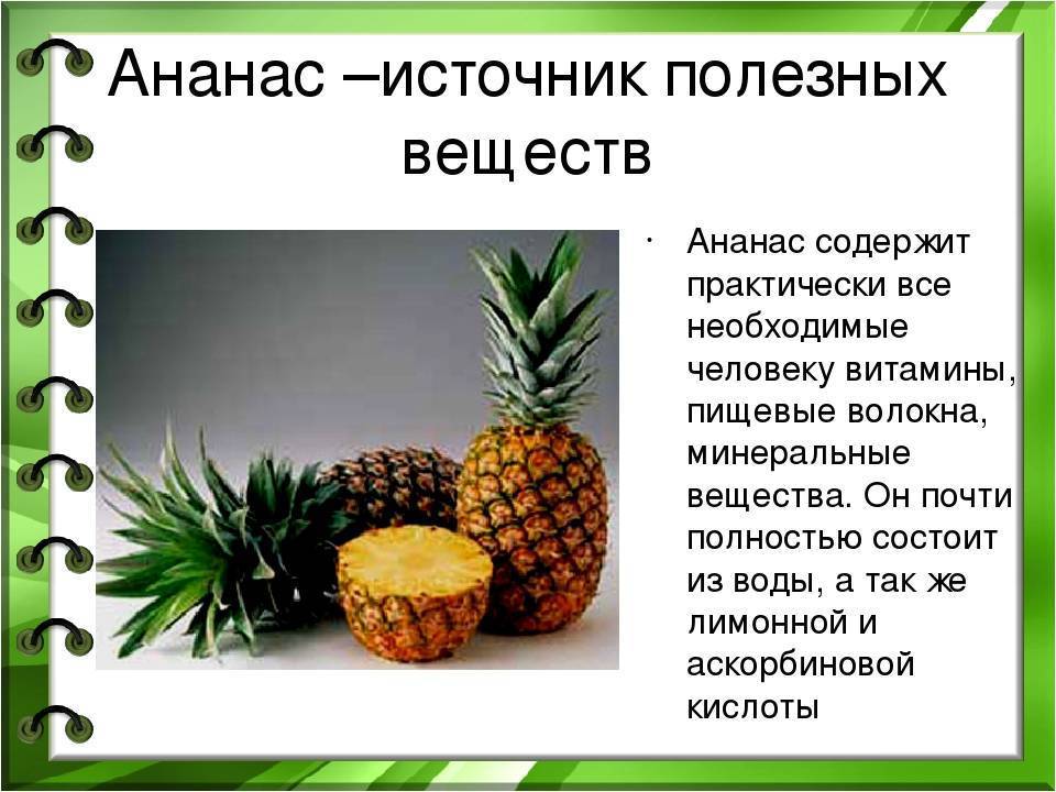 Калорийность ананаса