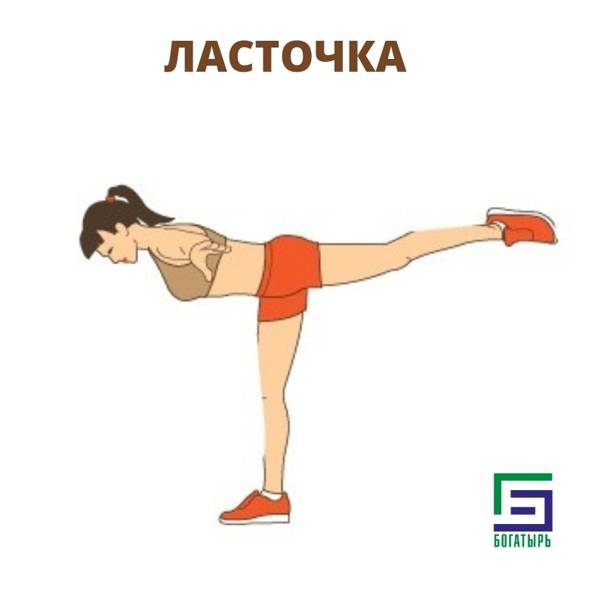 Упражнение ласточка какие мышцы работают