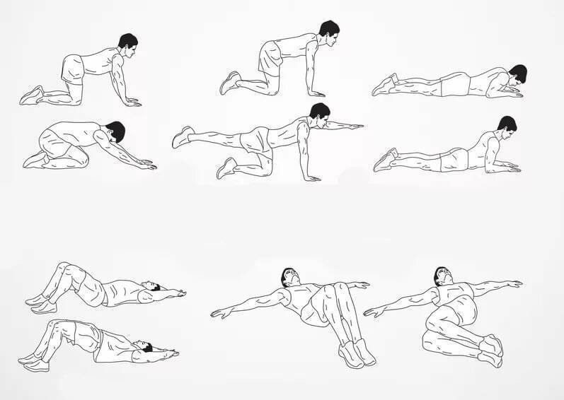 Как делать разминку для спины в спортзале и на рабочем месте