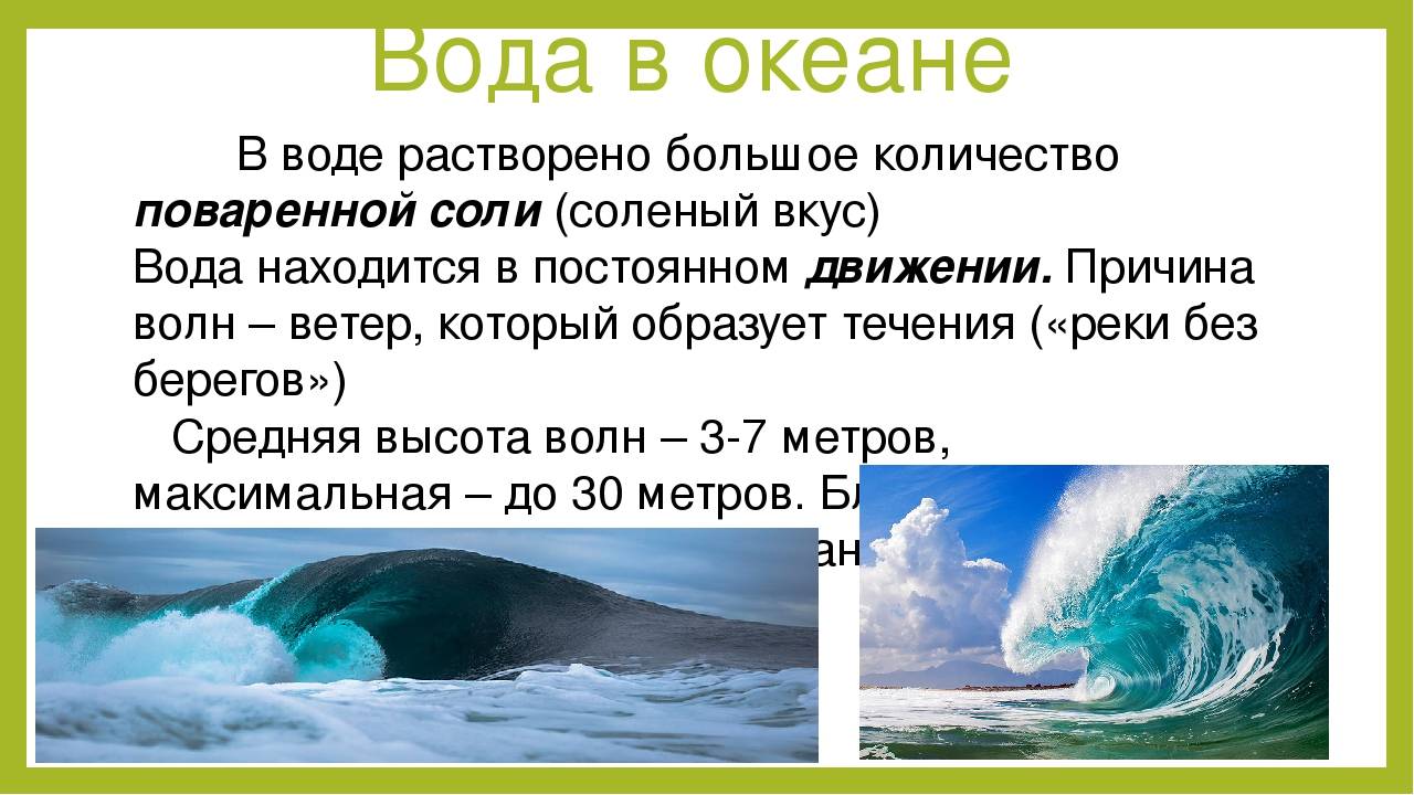 В океанах вода соленая или пресная, какова градация солености, может ли быть несоленым - да или нет, какие есть запасы в мире? | house-fitness.ru