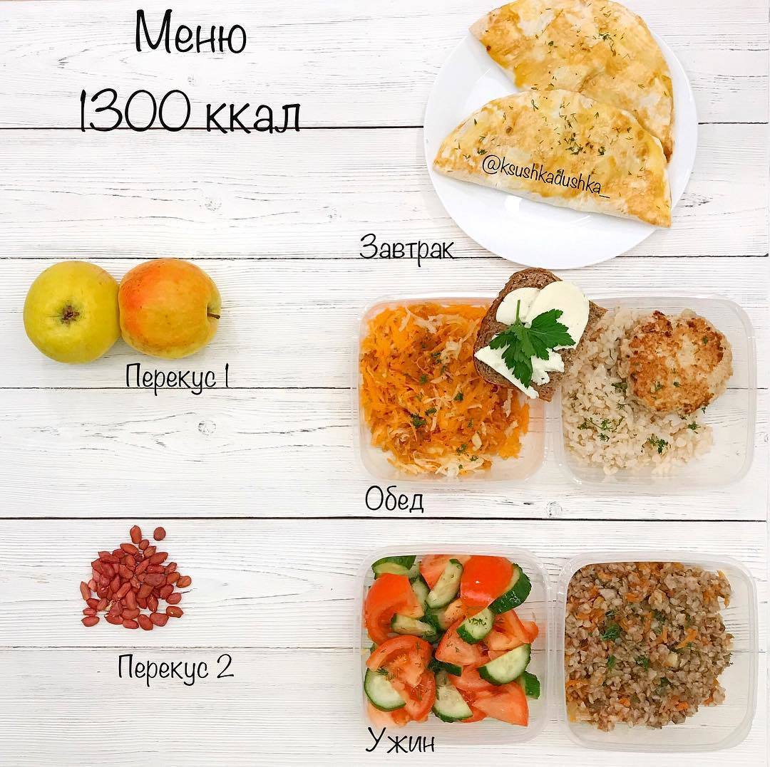 Диета на 1200 калорий — меню на каждый день с рецептами