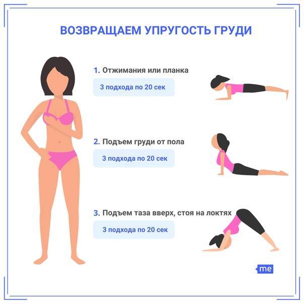 Упражнения для увеличения груди - подтяжка и тонус мышц