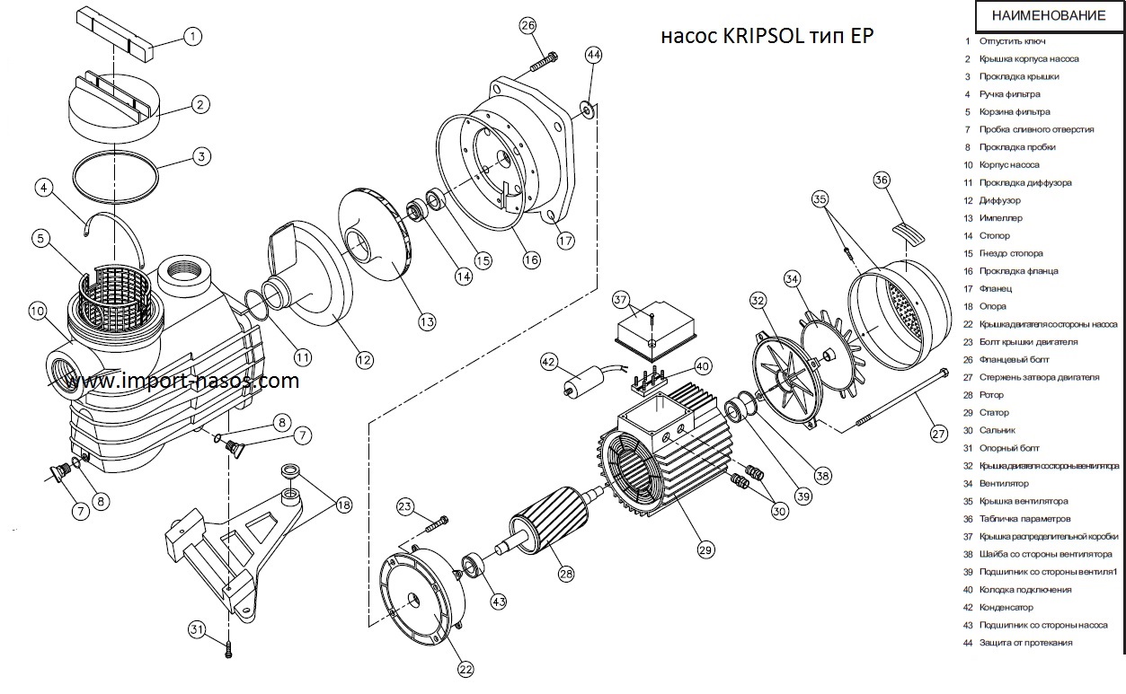 Особенности конструкции и использования, обзор моделей фильтр-насосов для бассейна Kripsol