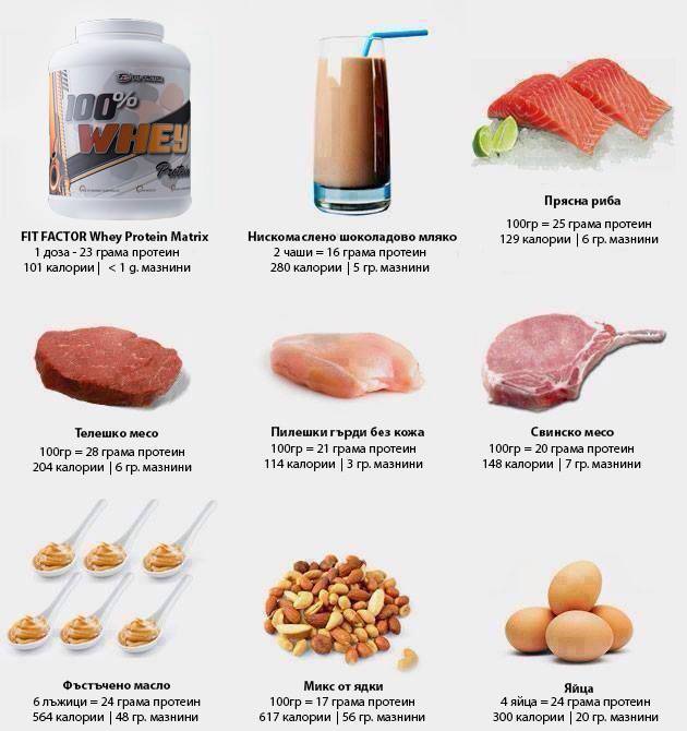 30 граммов белка в продуктах, протеин в пище