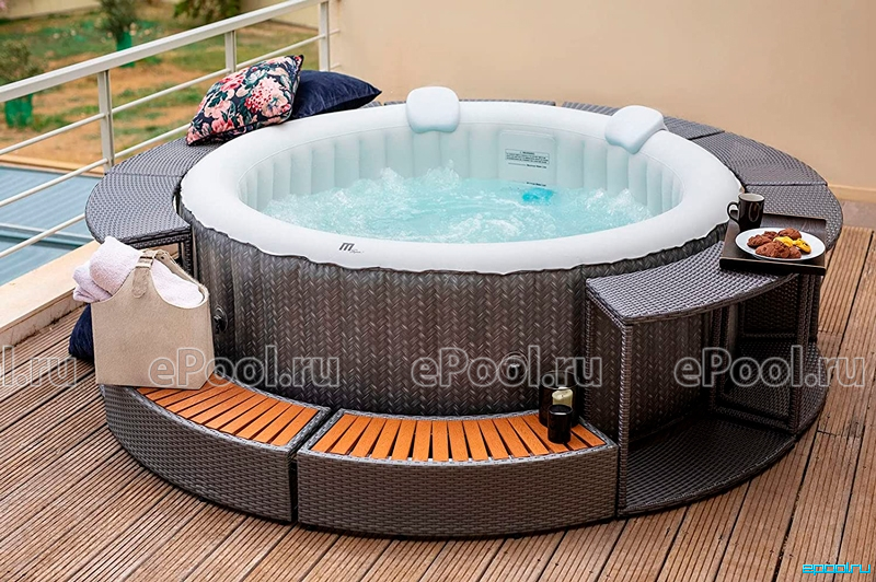 Надувные бассейны джакузи для улицы: модели с подогревом, спа, lay-z-spa и другие с отзывами
