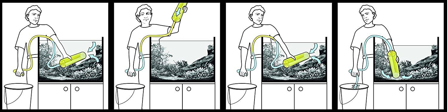 Как легче вылить воду из аквариума, используя резиновый шланг: пошаговая инструкция по откачке