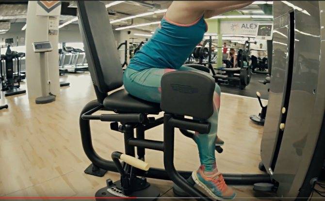 Разведение ног в тренажере сидя: какие мышцы работают