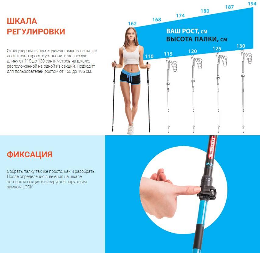 Палки для скандинавской ходьбы: как выбрать, длина палок, ручки и наконечники