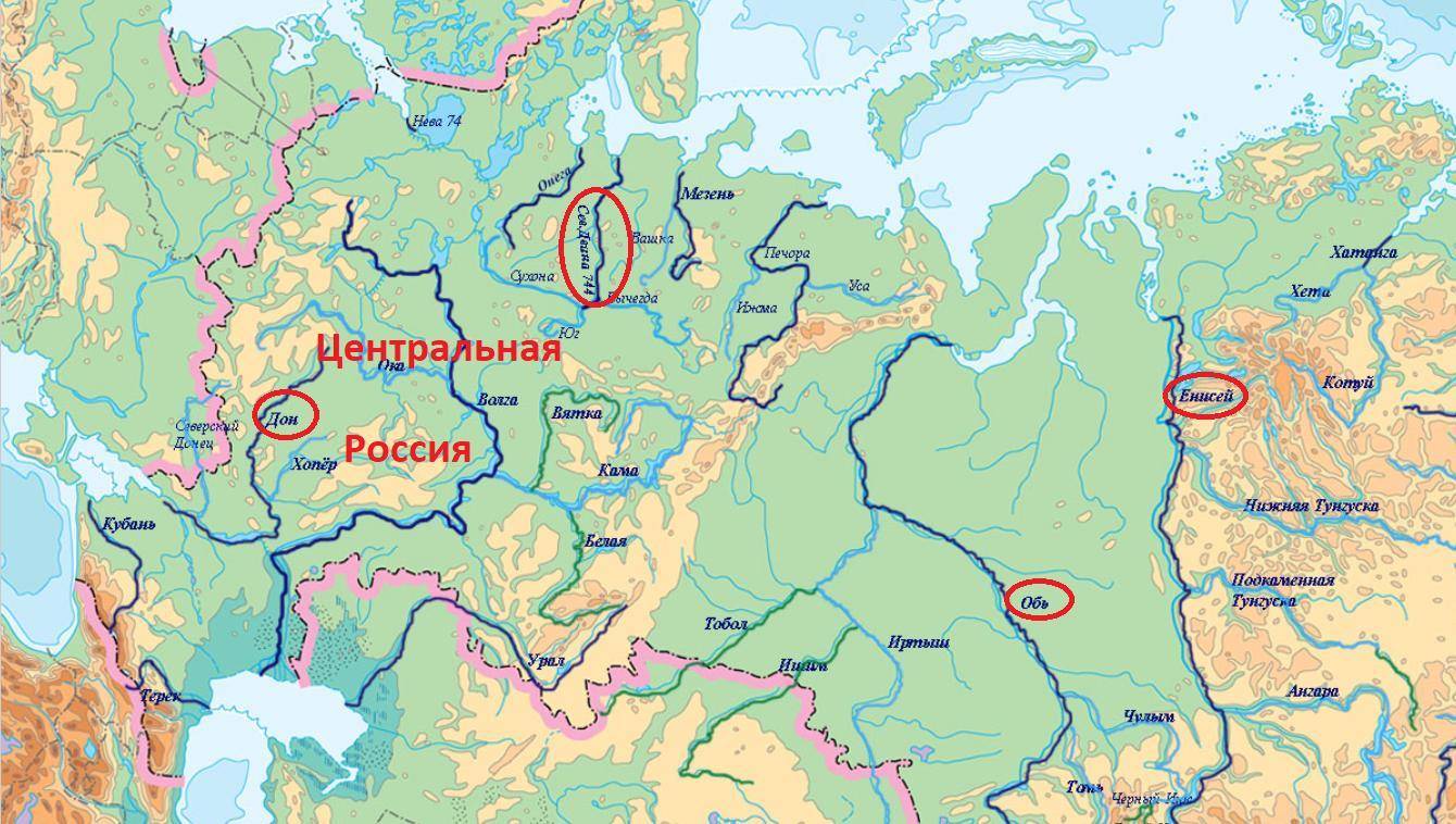 Государственный водный реестр: река енисей