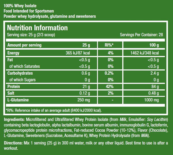100% whey isolate от scitec nutrition: как принимать, состав