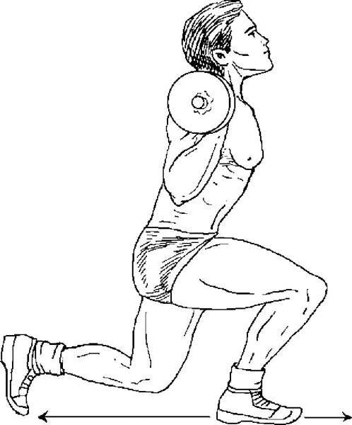 Выпады с штангой на плечах вес. как правильно делать выпады со штангой? какие мышцы работают