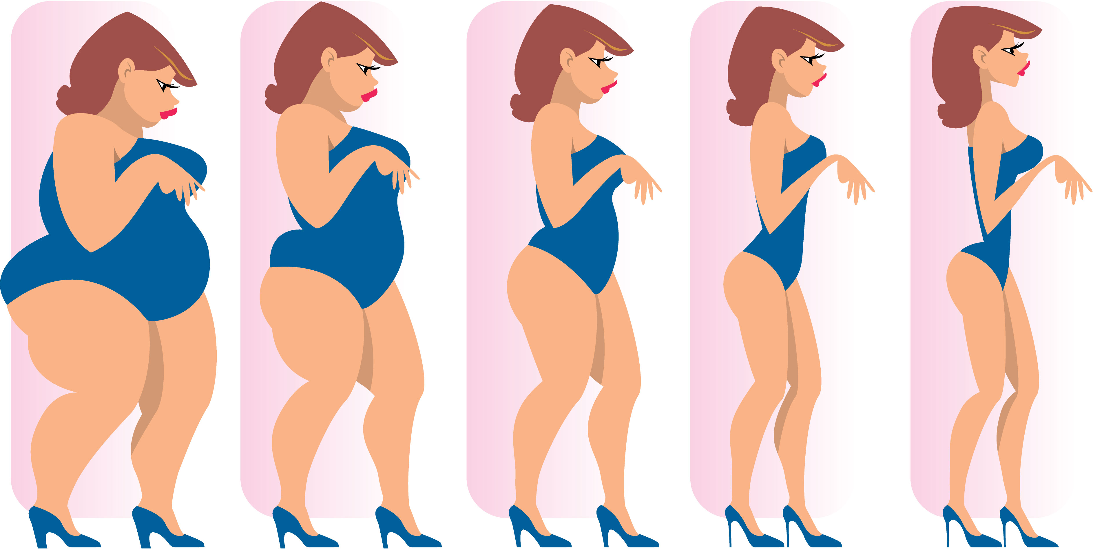 Быть толстой или худой. Снижение лишнего веса. Этапы похудения. Этапы похудения картинки.