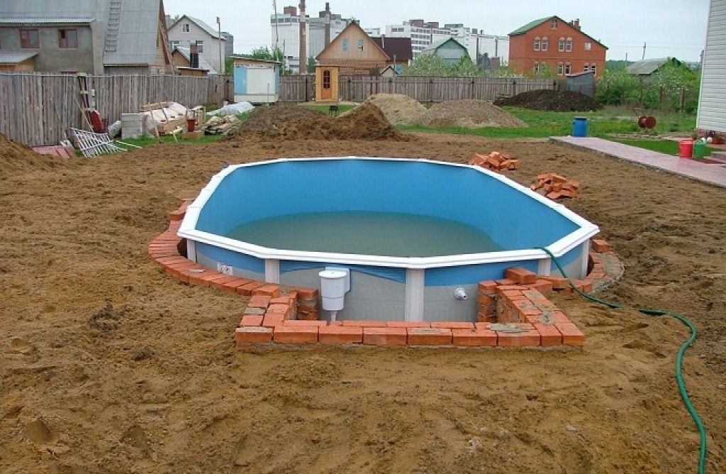 Подробная инструкция, как заглубить каркасный бассейн