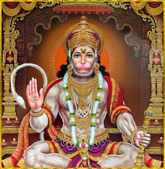 Один из самых известных богов в Индии – обезьяноподобный Хануман