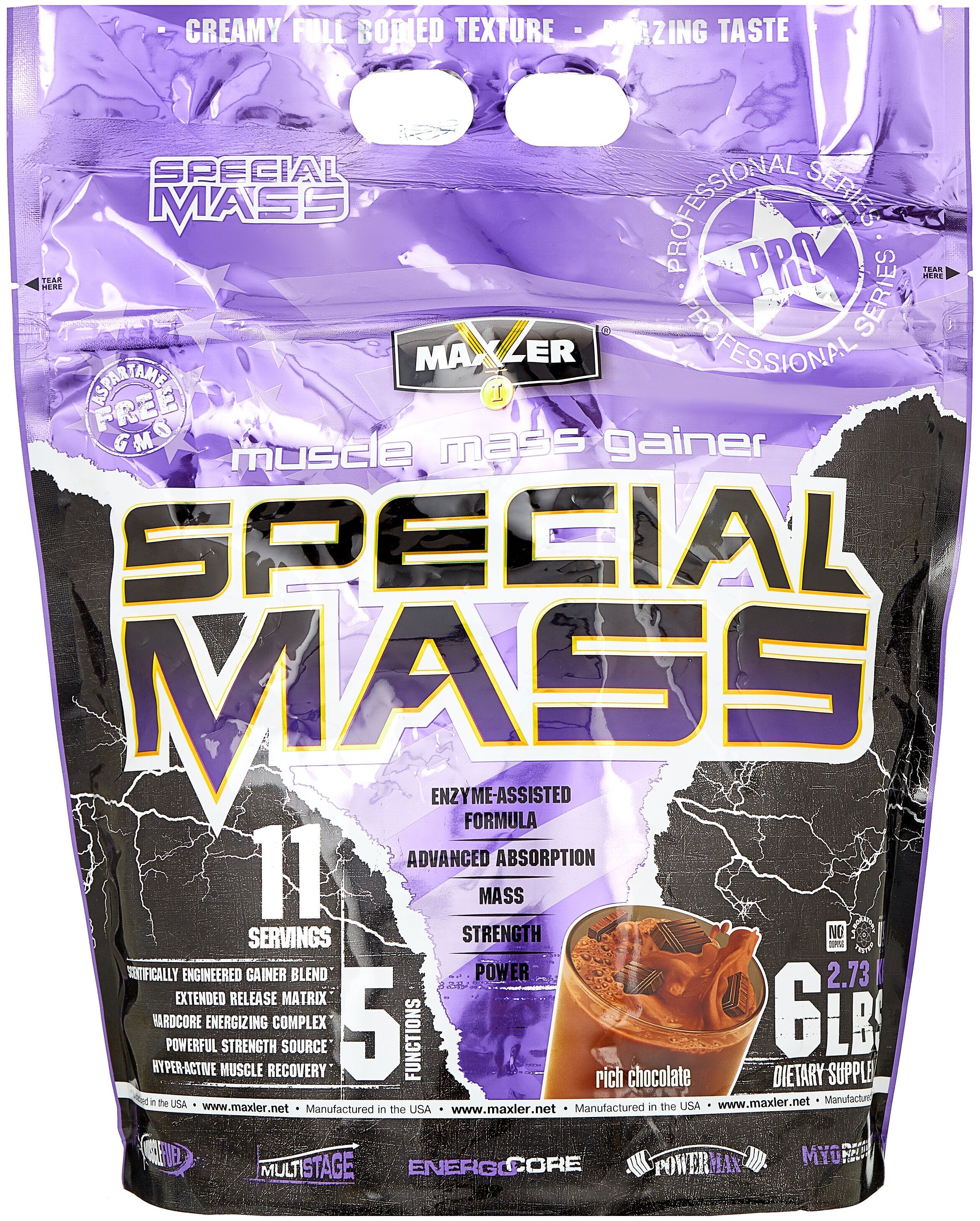 Maxler — special mass muscle mass gainer (2730g)