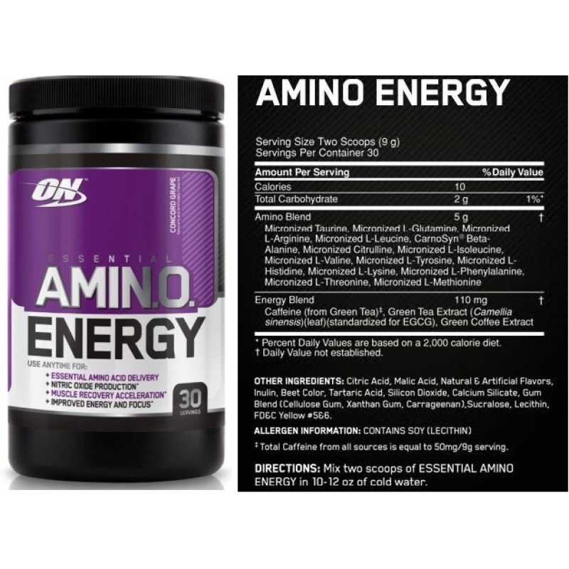 Amino energy от optimum nutrition: инструкция и способ применения
