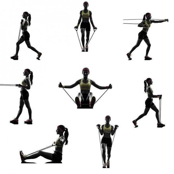 Упражнения для женщин с эспандером