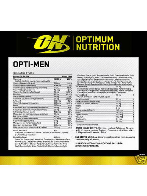 Витамины опти мен (opti-men) — лучший витаминный комплекс для мужчин