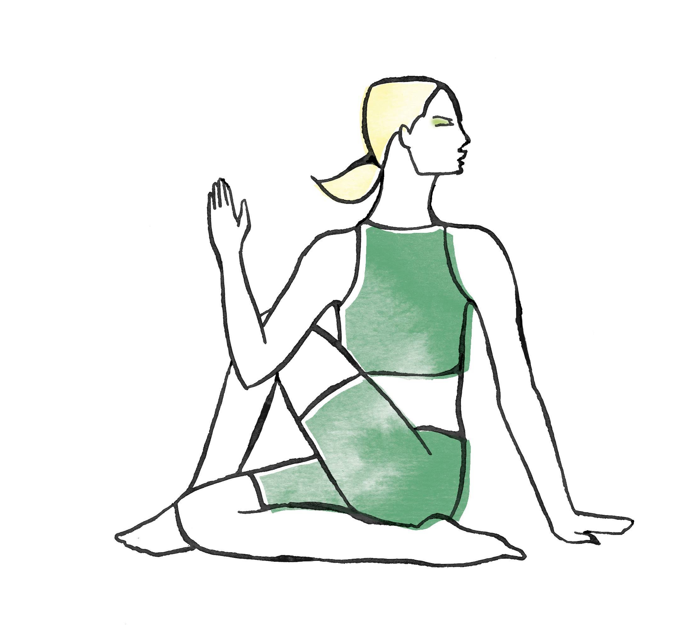 Позы йоги рисунки