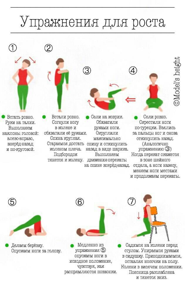 Методика берга для увеличения роста комплекс упражнений с картинками