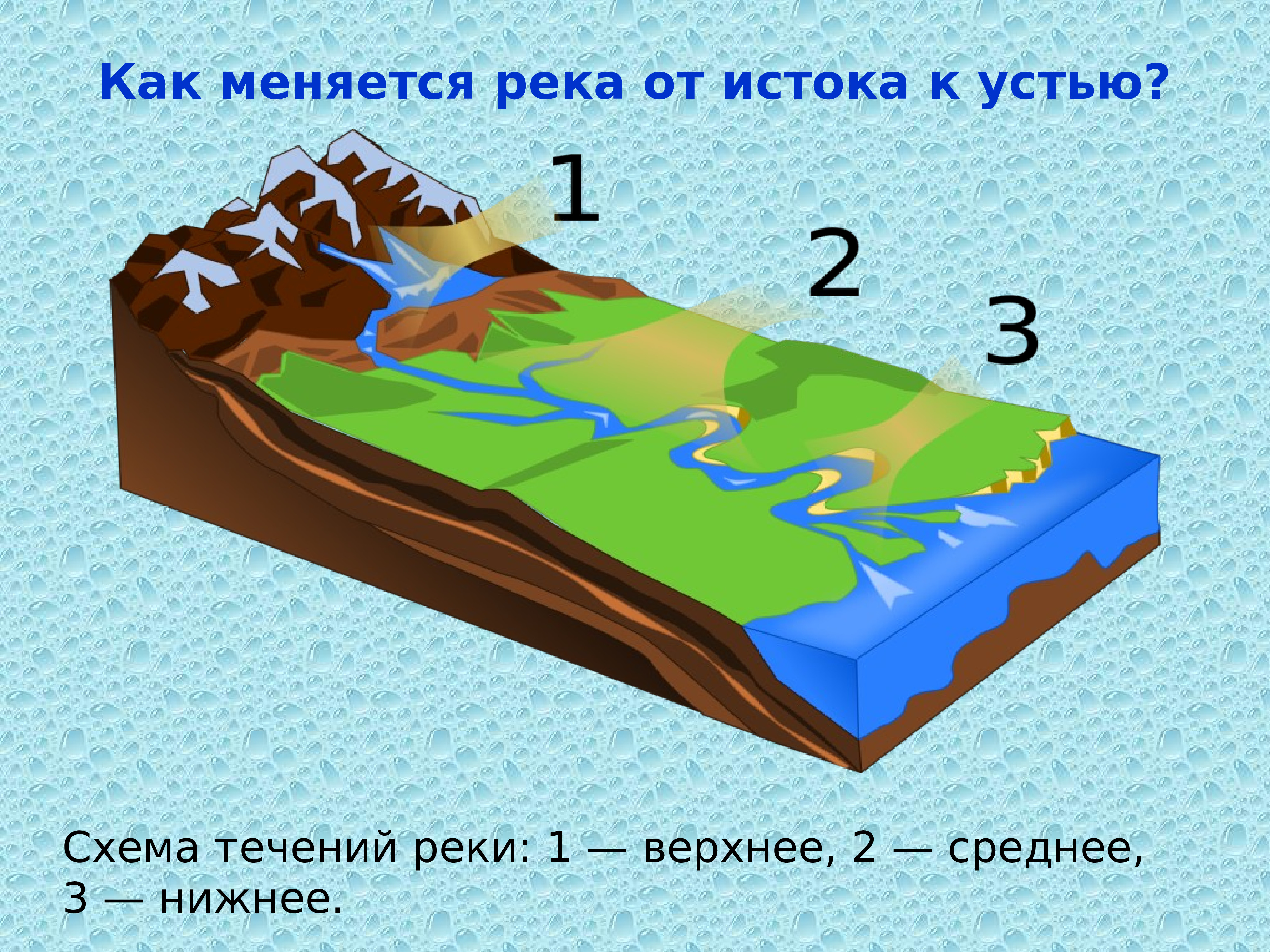 Из чего состоит река картинка