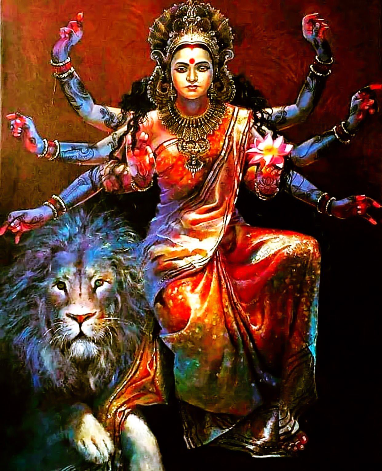 Богиня Дурга и Шива