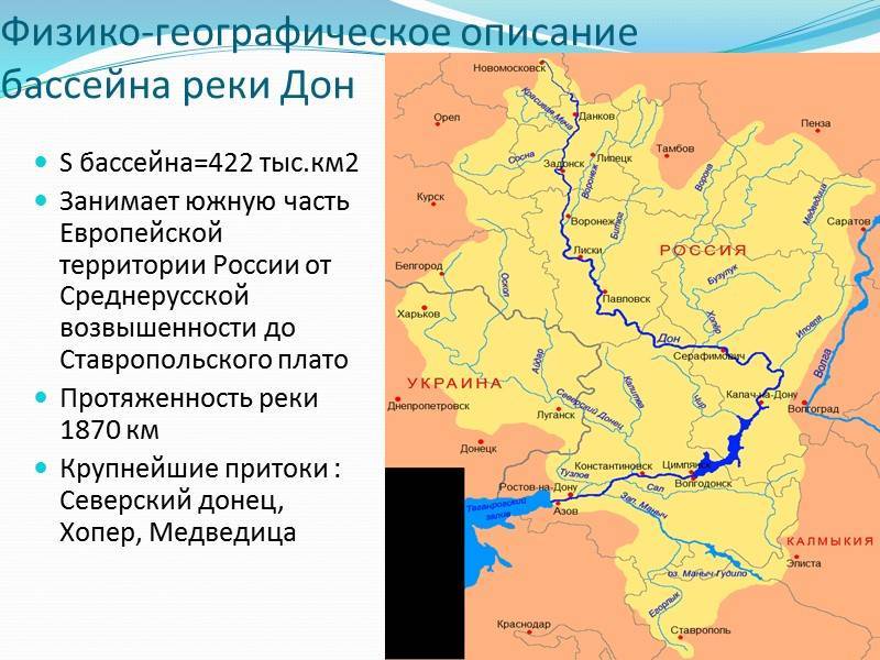 Реки россии: исток и устье реки дон, притоки, длина, интересные факты, бассейн, особенности, характер и скорость течения.