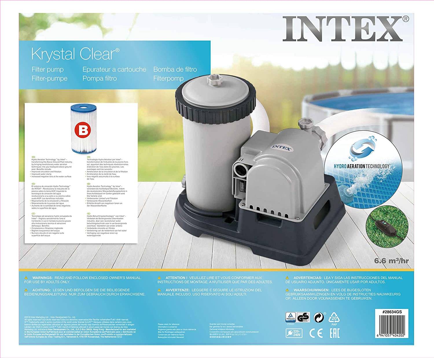 Инструкция по эксплуатации фильтр-насоса для бассейна Intex