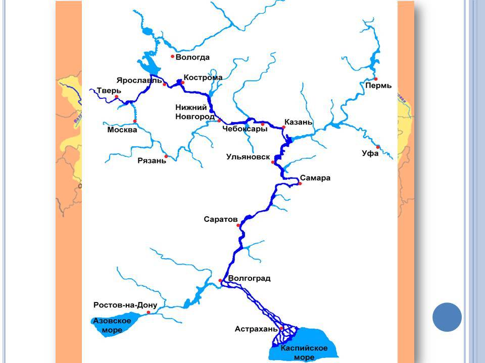 Какие реки впадают в волгу карта. Схема реки Волга. Река Волга путь на карте. Схема течения реки Волги. Река Волга от истока до устья на карте России.