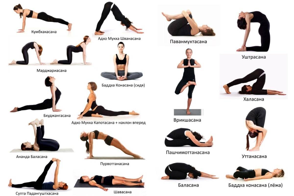 Сочетание асан для похудения практикующим йогу