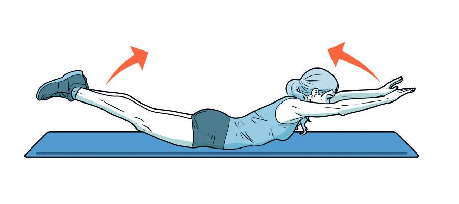 Упражнение лодочка: для, спины, пресса, польза, как делать, на животе, мышцы