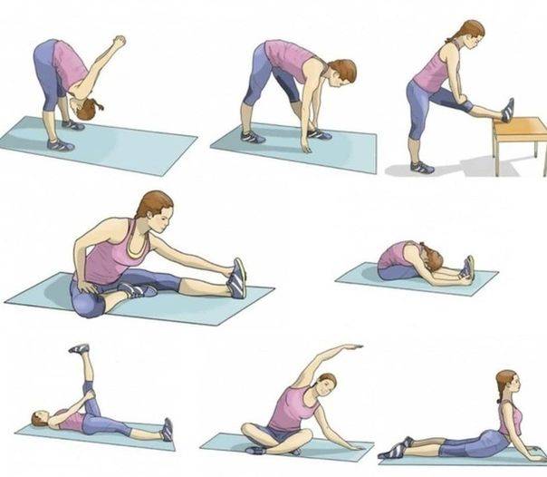 50 упражнений для растяжки мышц всего тела — совет !!!